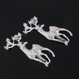 Maxbell 4x10pcs Crystal Lucky Deer Animal Fashion Jewelry Women Xmas Gifts
