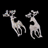 Maxbell 4x10pcs Crystal Lucky Deer Animal Fashion Jewelry Women Xmas Gifts