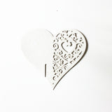 Maxbell Heart Wedding Name Place Glass Cards