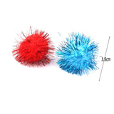 Maxbell Maxbell 70 Piece 3.5cm Glitzy Tinsel Sprayed Pompoms Balls for Sewing Jewelry Making