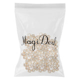 Maxbell 4xCrystal Diamante Pearl Flower Buttons FLATBACK Embellishment L