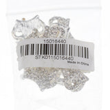 Maxbell 20x10pcs Crystal Diamante Crown Embellishments DIY Accessories 23x23mm