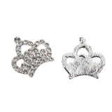 Maxbell 20x10pcs Crystal Diamante Crown Embellishments DIY Accessories 23x23mm