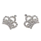 Maxbell 20x10pcs Crystal Diamante Crown Embellishments DIY Accessories 23x23mm