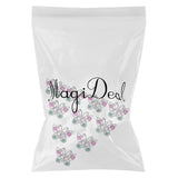 Maxbell 10pcs Plastic Butterfly Rings for Girl Kids Party Favor Gifts Silver