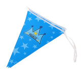 Maxbell PRINCE Crown Bunting Banner for Baby Shower Blue