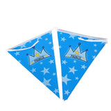 Maxbell PRINCE Crown Bunting Banner for Baby Shower Blue