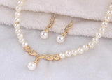 Maxbell 3xWedding Party Bridal Jewelry Rhinestone Diamante Pearls Necklace Earring c