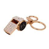 Maxbell 2xCreative Crystal Whistle Pendant Key Ring Chain Car Key/Bag Charms