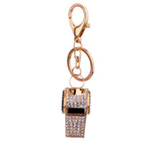 Maxbell 2xCreative Crystal Whistle Pendant Key Ring Chain Car Key/Bag Charms