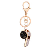 Maxbell 2xCreative Crystal Whistle Pendant Key Ring Chain Car Key/Bag Charms