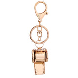 Maxbell 2xCreative Crystal Whistle Pendant Key Ring Chain Car Key/Bag Charms