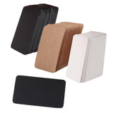 Maxbell 100pcs Kraft Label Paper Tag Blank Luggage Card Hand Draw Label Gift Black