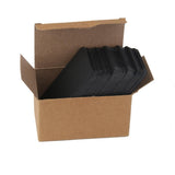 Maxbell 100pcs Kraft Label Paper Tag Blank Luggage Card Hand Draw Label Gift Black