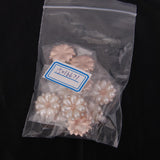 Maxbell 3xCrystal Diamante Pearl Flower Buttons FLATBACK Embellishment N