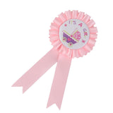 Maxbell Pink It is a Girl Badge Rosette Baby Shower Party Accessory