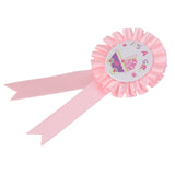 Maxbell Pink It is a Girl Badge Rosette Baby Shower Party Accessory