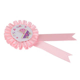 Maxbell Pink It is a Girl Badge Rosette Baby Shower Party Accessory