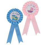Maxbell 2xPink It is a Girl Badge Rosette Baby Shower Party Accessory