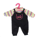 Maxbell Handmade Black Party Bib Set for Girl Doll