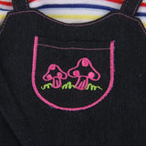 Maxbell Handmade Black Party Bib Set for Girl Doll