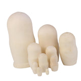 4x10Pcs Blank DIY Painting Russian Nesting Dolls