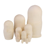 4x10Pcs Blank DIY Painting Russian Nesting Dolls