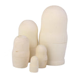 Maxbell 5Pcs Blank DIY Painting Russian Nesting Dolls