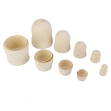 Maxbell 5Pcs Blank DIY Painting Russian Nesting Dolls