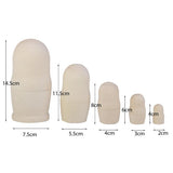 Maxbell 5Pcs Blank DIY Painting Russian Nesting Dolls