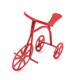Maxbell Red Metal Tricycle Bike for 1/12 Dollhouse Miniature