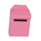 Maxbell 2xDollhouse Miniature Wooden Mail Box 1/12 Scale Pink