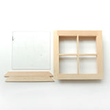 Maxbell 1pc 1:12 Scale Dollhouse Window Frame Miniature Decor Dollhouse Accessory