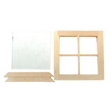 Maxbell 8x1pc 1:12 Scale Dollhouse Window Frame Miniature Decor Dollhouse Accessory