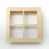 Maxbell 8x1pc 1:12 Scale Dollhouse Window Frame Miniature Decor Dollhouse Accessory