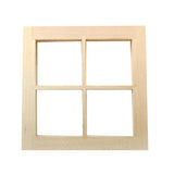 Maxbell 1pc 1:12 Scale Dollhouse Window Frame Miniature Decor Dollhouse Accessory