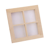 Maxbell 1pc 1:12 Scale Dollhouse Window Frame Miniature Decor Dollhouse Accessory