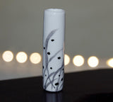 Maxbell 3pcs Dollhouse Miniature Ceramic Flower Vase with Black Painted Floral