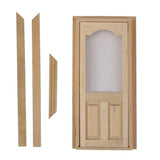 Maxbell 3xDollhouse Miniature Wooden Door Unpainted
