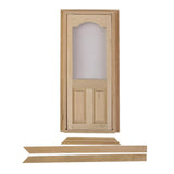 Maxbell 3xDollhouse Miniature Wooden Door Unpainted