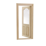 Maxbell Dollhouse Miniature Wooden Door Unpainted