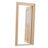Maxbell Dollhouse Miniature Wooden Door Unpainted