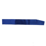 Maxbell 8xBlank Plain Satin Sash Royal Blue