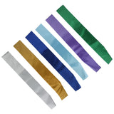 Maxbell 8xBlank Plain Satin Sash Royal Blue