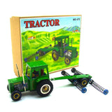 Maxbell Maxbell Warrior Tractor with Seeder Metal Tin Toys Collectible