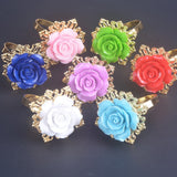 Maxbell 10 Pcs Napkin Ring Serviette Holder Wedding Banquet Dinner Decor Favor
