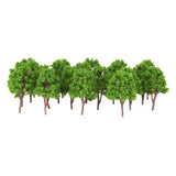 Maxbell 5x20x Plastic Model Trees N Scale Train Layout Wargame Scenery Diorama 7.5cm