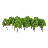 Maxbell 5x20x Plastic Model Trees N Scale Train Layout Wargame Scenery Diorama 7.5cm