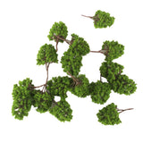 Maxbell 5x20x Plastic Model Trees N Scale Train Layout Wargame Scenery Diorama 7.5cm