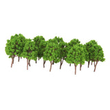 Maxbell 5x20x Plastic Model Trees N Scale Train Layout Wargame Scenery Diorama 7.5cm